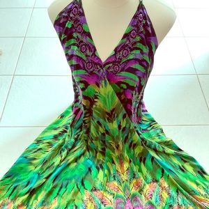 Silk Multi Indie Soul dress🌸